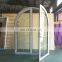 Good aluminum alloy flat door with insulating glass and imported hardware accessories