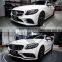 Front Bumper Full Set New Arrival Body Kit For Benz C Class W 205 Upgrade C63 AMG Flag-angle Body Kit With Grille Fenders Hood