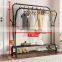 Simple Metal Clothes Rack Floor Bedroom Hanger Household Stainless Steel Coat Rack Folding Clothes Rack