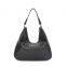Punk style unisex leather handbag large capacity portable rivet bag
