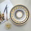 New Arrival Unique European Style Moroccan Ceramic Plates Luxury Bone China Dinner Wedding Restaurant Plates Sets