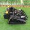 radio controlled lawn mower, China tracked remote control lawn mower price, slope mower for sale