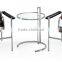 Replica French country chair furniture stainless steel pony skin Le Corbusier basculant chair LC1 ,LC1 Basculant Sling Chair