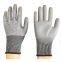 Anti Cut Level 5 ANSI A5 13G HPPE Liner PU Coated Cut Resistant Gloves Best Cut Gloves