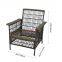 Living Accents 3pc Brown Steel Tudor Wicker Chat Set