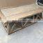 Cross Legs Wooden Vintage Elm Coffee Table reclaimed wood furniture