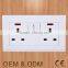 British standard 3 pin wall socket uk wall socket with switch rocker                        
                                                                                Supplier's Choice