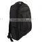 black zippered simple strong laptop day backpack