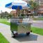 outdoor well structured mobile hot dog service cart/ hot dog push cart for sale