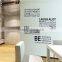 2016 Home Decor Words Vinyl Sticker Wholesale Custom Wall Sticker