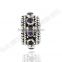 traditional design sterling silver ring jewelry,amethyst round gemstone wholesale ring jewellery
