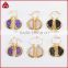 druzy crescent clear stone earring fashion earring models jewelry