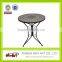 Outside and home living room furniture mosaic design folding simple design dining table