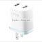 High quality eu plug usb adapter universal quick charge wall charger