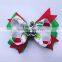 Baby Girl Hair Bow Large Layered Boutique Spike Christmas Hair Bows Hairpin Clip in Red Green Party Hair Accessory CB-3389