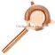 high quality copper plated stainless steel bartender cocktail strainer