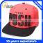 Acrylic 3d letter fashion snapback cap