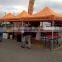 Custom printed 3M X3M pop up gazebo tent w/ side skirts & backwall & roller bag