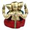 Brass Ganesha Sitting 6"