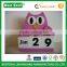 Pink Owl Decor Wood Block Perpetual Calendar