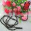 Custom design alloy imitation jewerly yellow strand beads necklace headphone for ladies