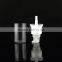 fancy bottle lotion glass bottle with white press pump for wholesale