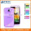 Set Screen Protector Stylus And Case For HTC One X , Purple Custom Silicone Phone Case