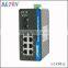 8 port gigabit switch,2 1000M SFP Port,POE Managed switch,industrial ethernet switch