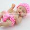 Fashion cute mini vinyl baby dolls 4 inch palm hand doll toy that look real