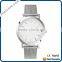 2016 mesh strap watches 316 stainless steel watch quartz watch waterproof stainless steel band watch