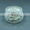 Round style white glazed ceramic beautiful jewelry box