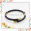 China supplier european style womens and mens adjustable black gold twisted cable wire steel bracelet bangle