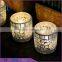 Exquisite Design cylinder shaped Glass Mosaic Candle Jars