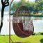 Outdoor Garden Modern design Multicolor PE rattan Hanging swing chair rattan furniture UGO-G035 black mesh style
