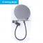 Alctron MA019B Metal Microphone Pop Filter, Pop Shield, Pop Screen, Studio Mic Screen