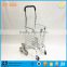 Guangzhou manufacture aluminum climb stairs folding shopping cart for 8 wheels