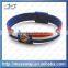 Bulk High Quality Custom Band Brazil Fashion Slap Silicone Bracelets