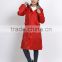 100% polyester PU PVC coating long protective raincoat outdoor workplace waterproof breathable