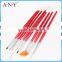 ANY Nail Artist Using Nail Art Beauty Design Wood Handle Functional Nail Brush Sets