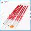 ANY Nail Artist Using Nail Art Beauty Design Wood Handle Functional Nail Brush Sets