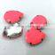 18*25mm navette marquise neon hot pink pastel candy acrylic rhinestone metal claw sewing on craft hobby bracelet DIY trim