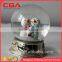 Polyresin figurine handmade christmas gifts glass water balls christmas snow globes