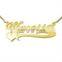 Letter Military Dog Tag Pendant Necklace with Chain
