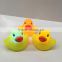 Swimming pool floating led yellow duck light up bath animal