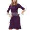2015 purple evening dress for woman wear fashion modeling apparel / Short sleeve evening dress with ball gown prom dresses                        
                                                Quality Choice
