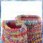 Novelty knitted owl snow woman boot with button eyes
