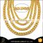 all size14k gold plated cuban chain stainles steel rock statement chain necklace for men                        
                                                Quality Choice