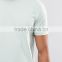 High quality Men' s 94% cotton 6% White & Pink Blank O neck elastane t shirts in bulk