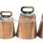 Cow bell in plated or painted color surface with logo and strap attached for hunting