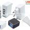 New Design 4 ports Wall Adapter 5V 5A USB Charger for iphone ipad travel charger foldable US plug